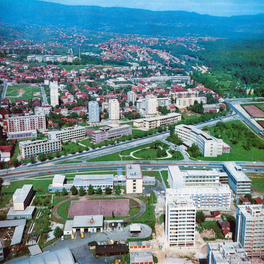 Trg J. F. Kennedyja, oko 1967. godine